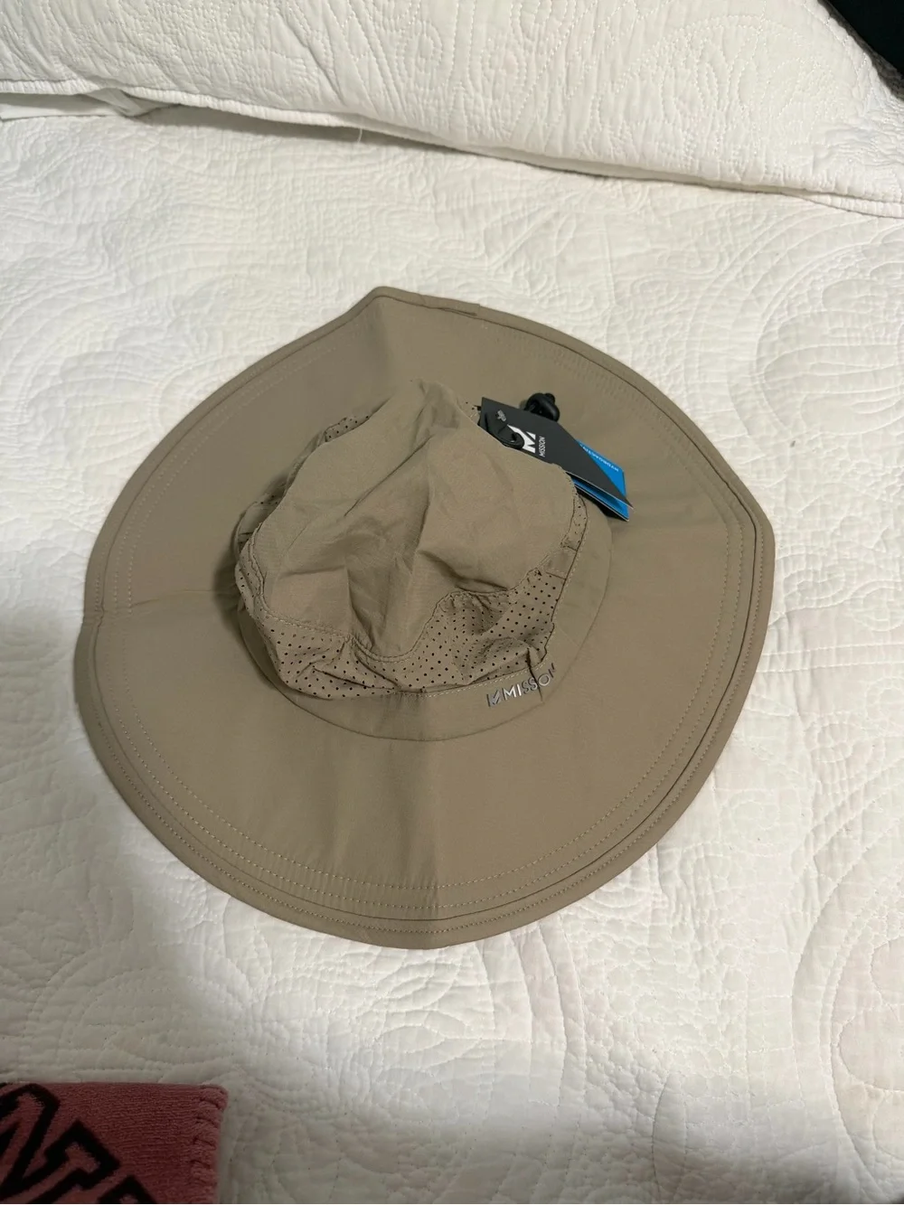 MISSON Unisex Wide Brim Sun Hat in Tan